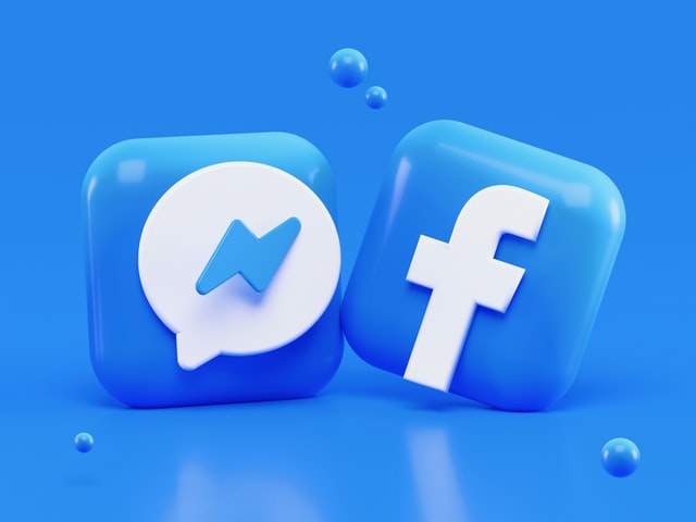 Facebook and Messenger icons