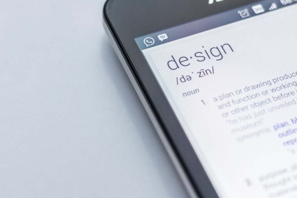 design definition on phone