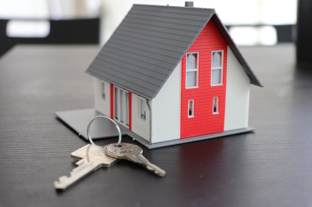 Image of toy house with keys